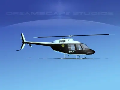 Bell 206 JetRanger SWAT 3D model