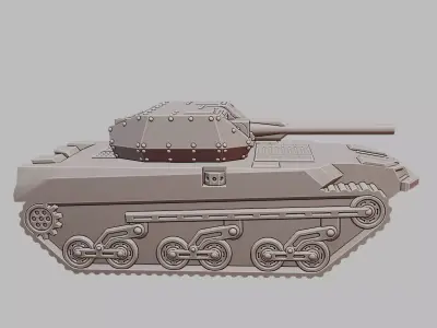 Ripsaw M5 RCV Combat Vehicle 3D Printable 3D print model