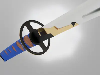 Katana Sword Free 3D model shop