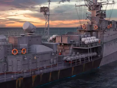 NATO code Grisha class corvette project 1124 Low-poly 3D model