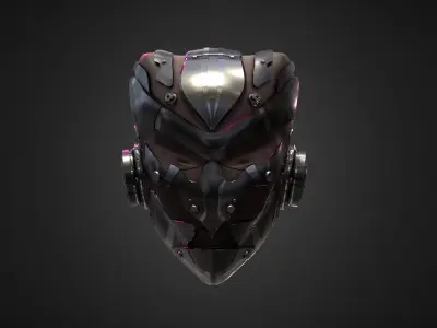 HighPoly Sci-fi Helmet - Ngchipv Free 3D model