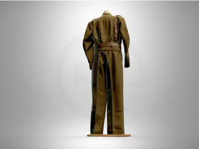 military uniform of general Jozef Giza  3D model