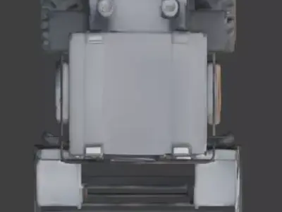 Industrial Arcane Road Roller 3D Model Low-poly 3D model