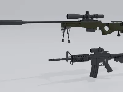 Weapon Pack 3D model