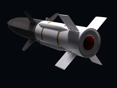HAWC Hypersonic Cruise Missile Concept 3D model