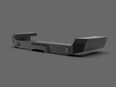 Rear Metal Bumper for Toyota 4Runner Low-poly 3D model