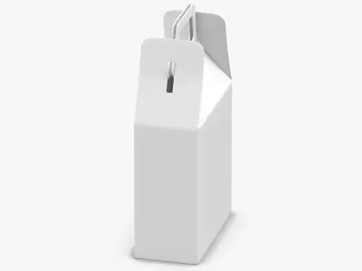Paper Box 02 White 3D model