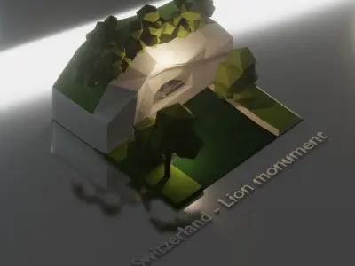 Landmarks of the world S part 2 to T Low-poly 3D model