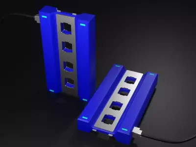 Sci fi hand held tool 3D model