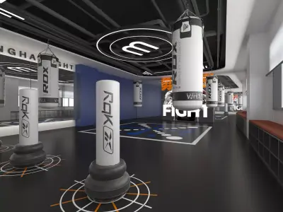Boxing Gym Low-poly 3D model purchase