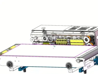 Compact Heat Sealing Machine for Plastic and Aluminium Foil Bags 3D model