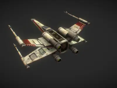X-Wing 3D model by todor-malakchiev-687e4a