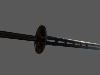 Sword samurai Low-poly 3D model purchase