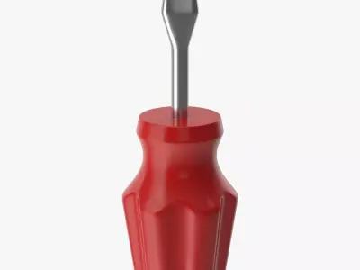 Screwdriver Low-poly 3D model 52