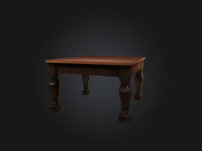 Table Low-poly 3D model 16