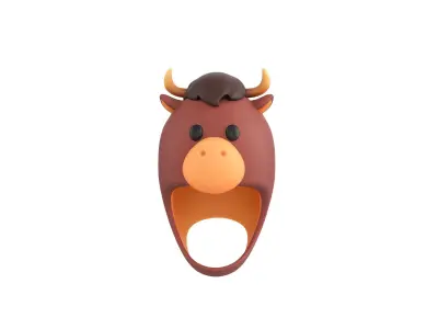 Prop067 Bull Hat 3D model