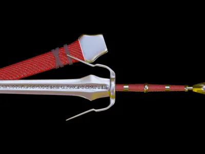 Stylized Rune Swords Low-poly 3D model