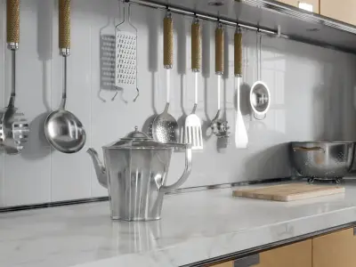  Teapot Model, Silver 