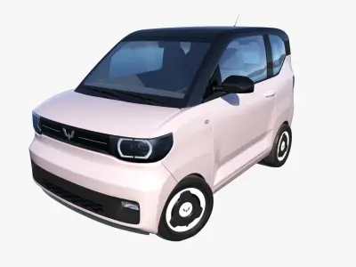 2023 Wuling Hongguang Mini EV Macaron  3D model