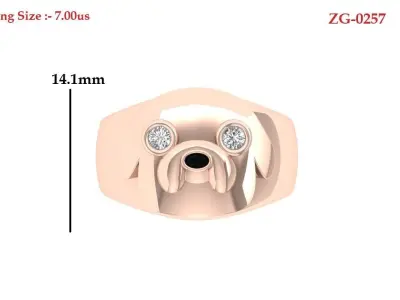 Jake the Dog engagement ring  3D print model