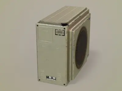 Air Conditioner Outdoor Unit  Low-poly 3D model