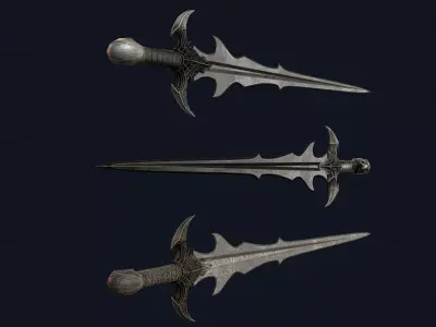 Dark Lord Sword Low-poly 3D model purchase