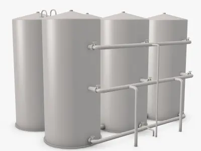 Industrial Boilers 3D model