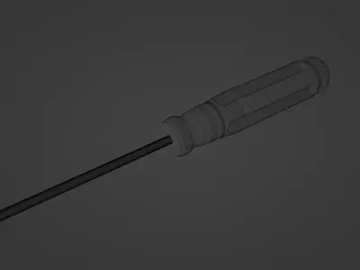 Screw drive unit  Free low-poly 3D model