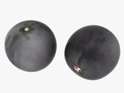 Mega Fruits Collection Low Poly 3D model