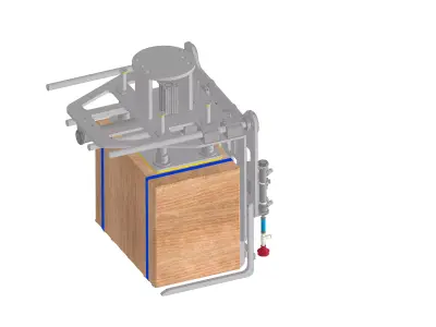 Carton Pallet Gripper for Robot Pallettizing 3D model
