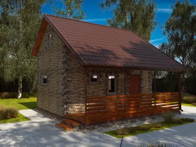 Private house 3D model 2