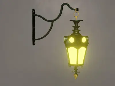 Hanging Street Lamp 3D model