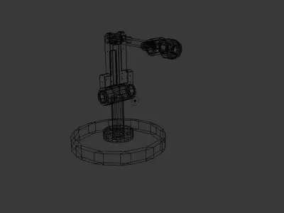  Robotarm Cylinder  Free low-poly 3D model