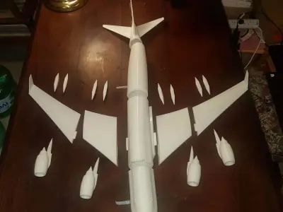 JUMBO lufthansa boeing 3D print model