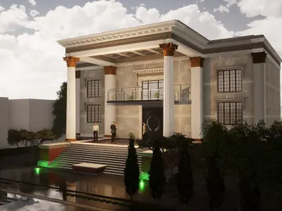 Commercial building 3D model get