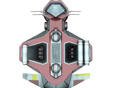 Starter ship 3D model