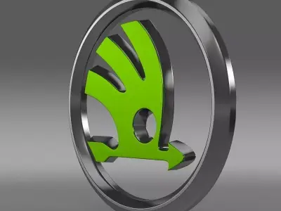 skoda logo 3D model V1