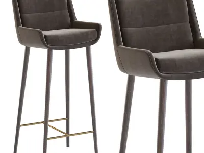 Naughtone Hush Barstool 3D model