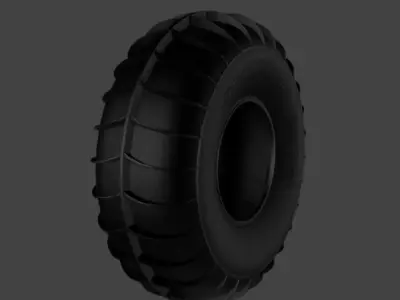 System3 Off-Road Sand Tire - High Detail 3D Model 3D model