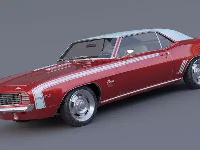 1969 Chevrolet Camaro SS Coupe 3D model purchase