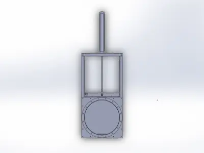 DIAMETER 710 mm SLIDE VALVE-GATE 3D model