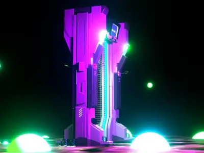 SCIFI TELEPORTATION DOOR 3D model