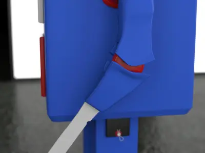 Sci-Fi Robot 3D model 8