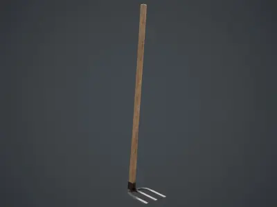 Hoe 1B Low-poly 3D model