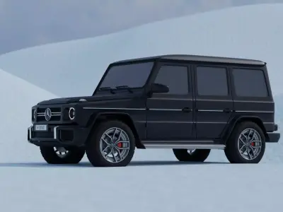 Rigged Mercedes G Wagon Model 3D model