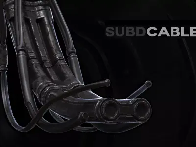 22 Cables SUBD 3D model