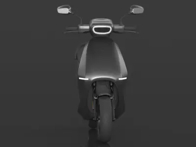 S1 Pro 3rd Gen High Speed Electric Scooter with charger Low-poly 3D model