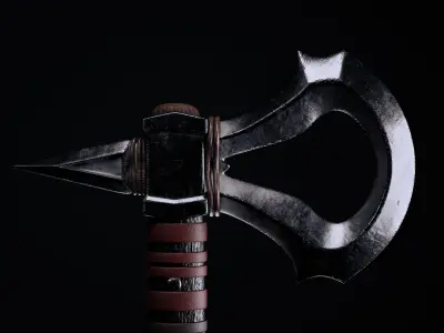 Assassins Tomahawk Low-poly 3D model