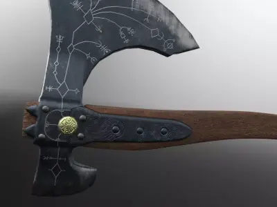 Leviathan Axe from God of War 3D model