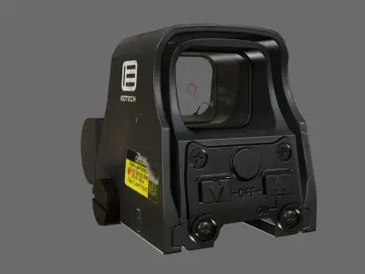 EOTECH XPS2 Holographic Weapon Sight Low-poly 3D model